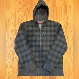 The North Face Men's Gray Plaid Hoodie/Jacket